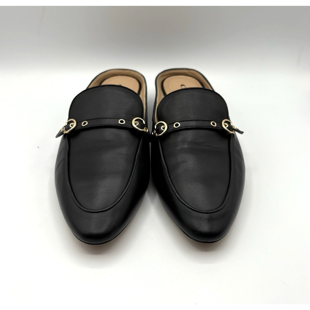 COACH Irene Mules Women's Size 8.5 B Black Leather Slip On Shoe - Picture 2 of 7